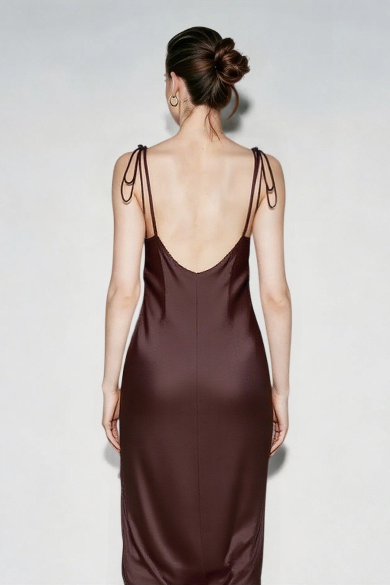 Backless Satin Dress