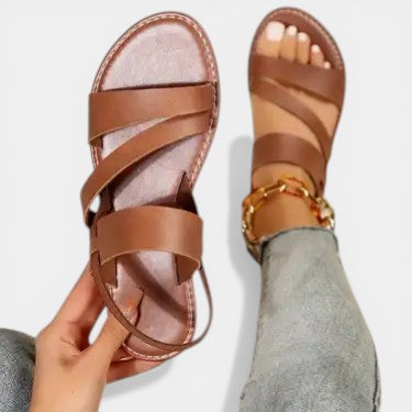 VERONICA™ - ORTHOPEDIC STRAPPED FLAT SANDALS