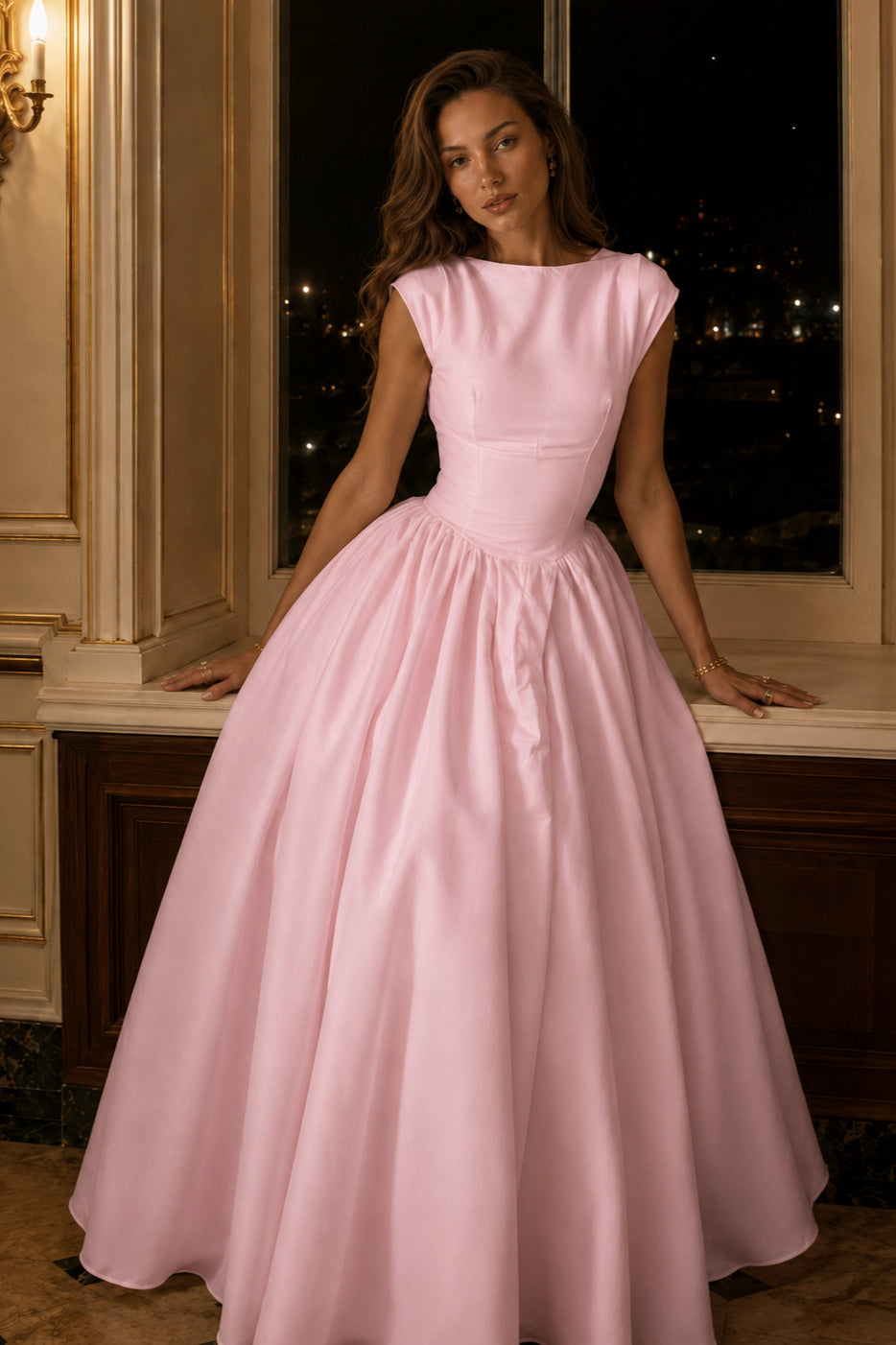 Sexy Off Shoulder Sleeveless Backless Waist Cinched Party Dress 7