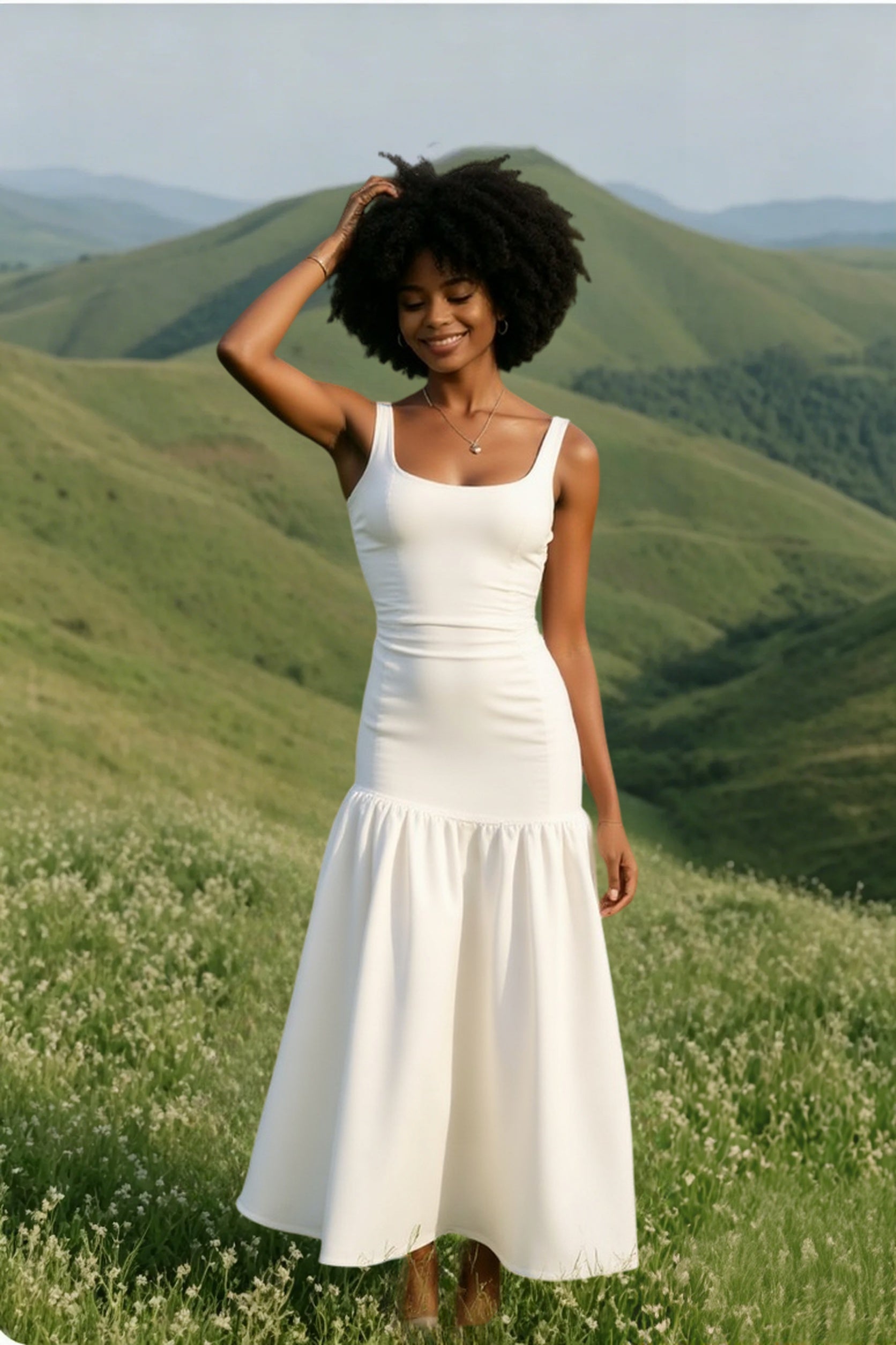 Vintage Washed Ruched Dress