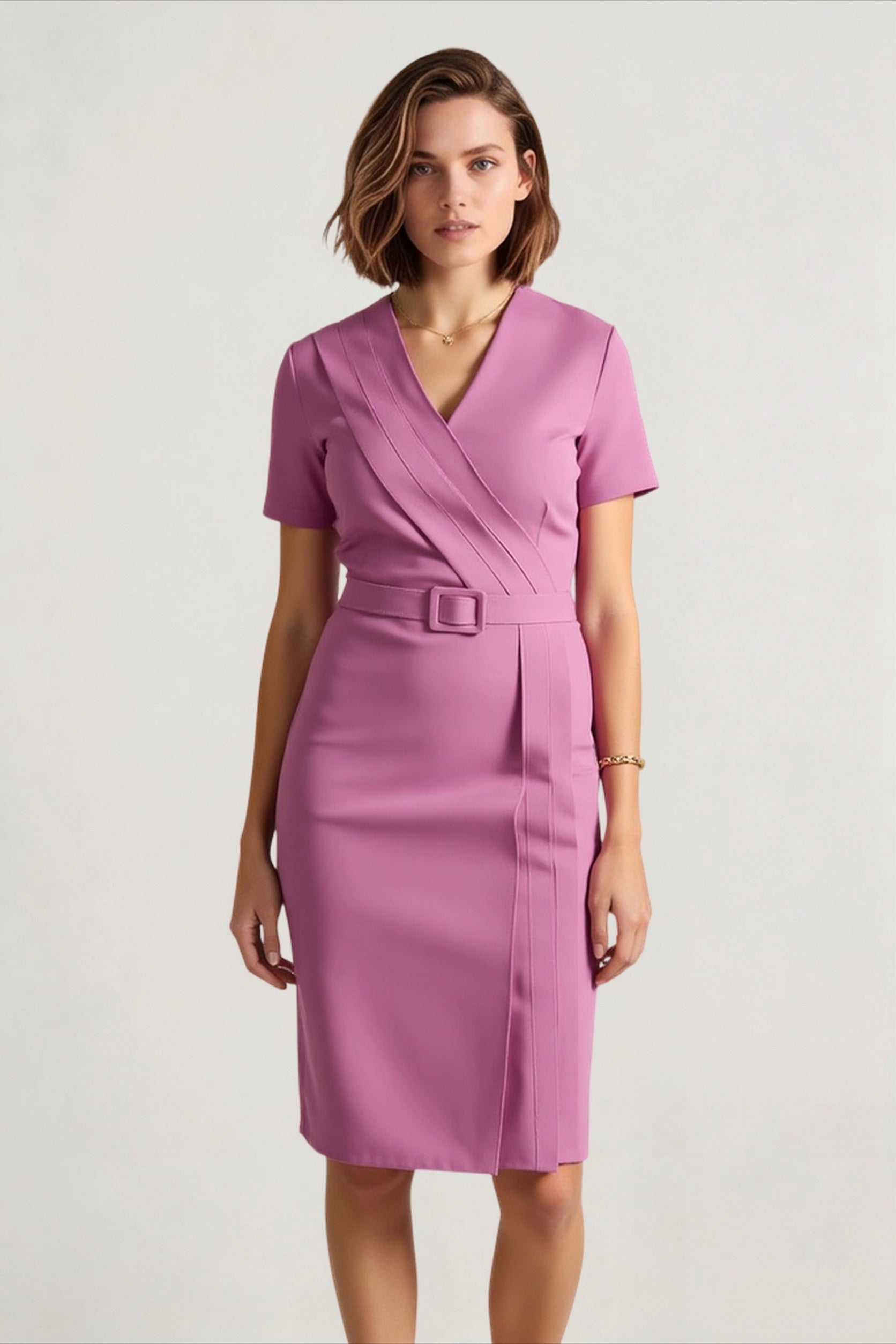 Deep V-Neck Dress