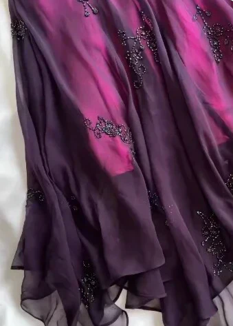 Sparkly Chiffon Beaded Formal Prom Dress Mermaid Evening Dress cc1407