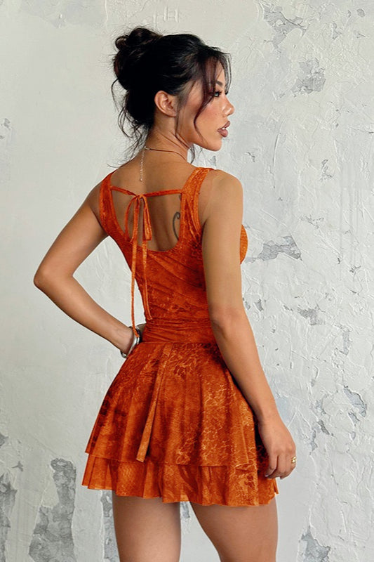 Deep V Backless Slip Birthday Dress