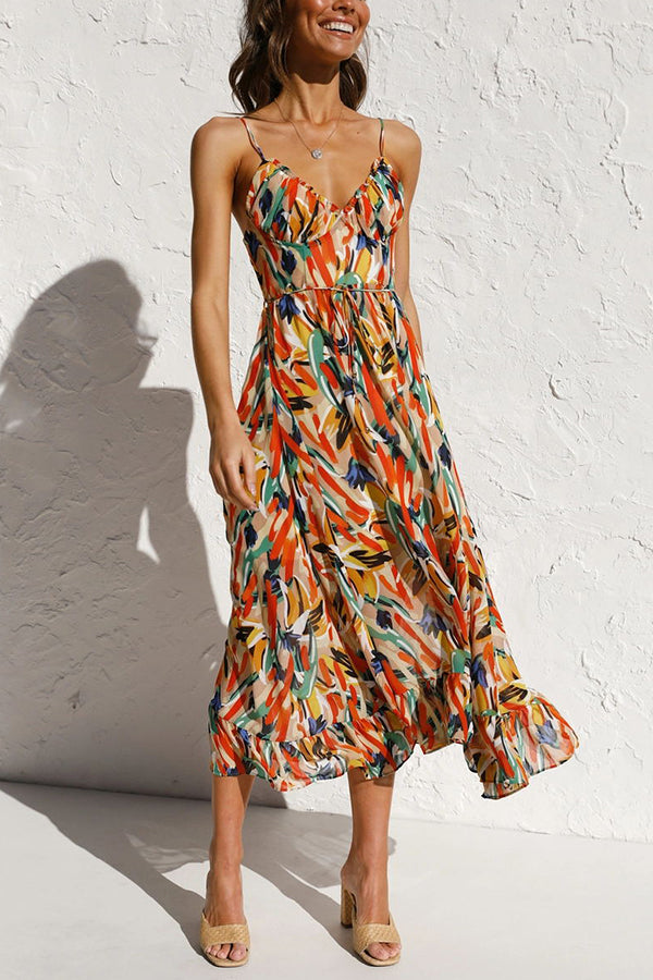 Statement Lilia Colorful Midi Dress Boutique Collection