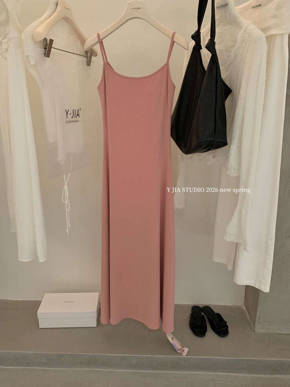 Spaghetti Strap Bodycon Slip Maxi Dress 33