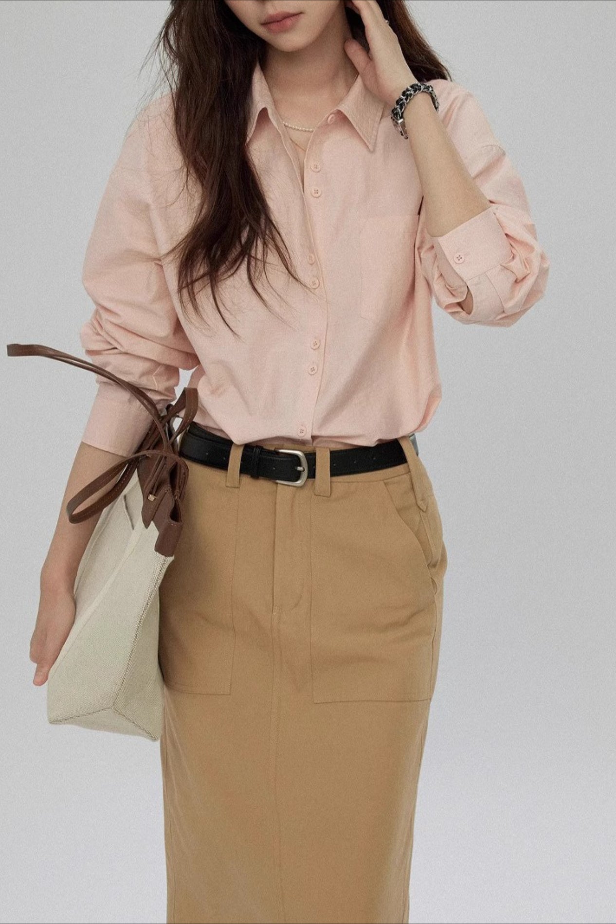 Elegant Button Down Long Sleeve Top