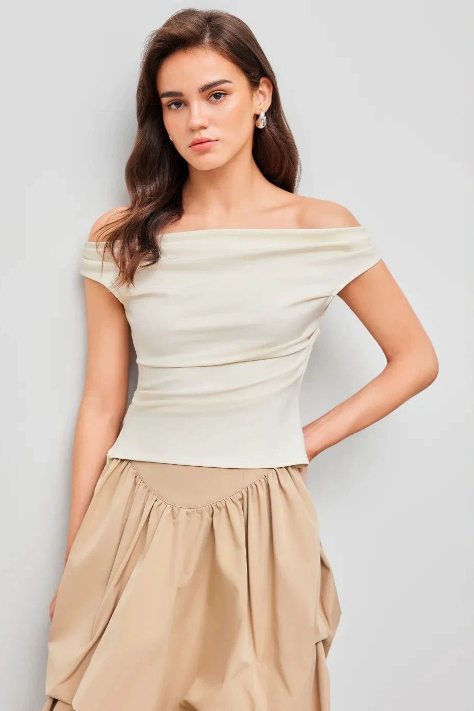 Ruched Crop Top