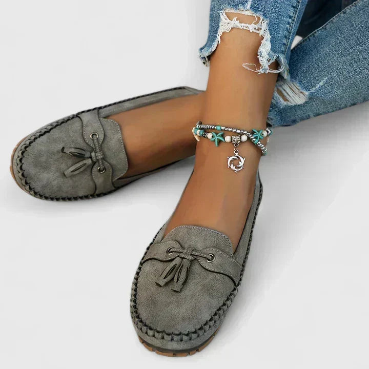 Round Toe Tassel Moccasin Loafer Flats