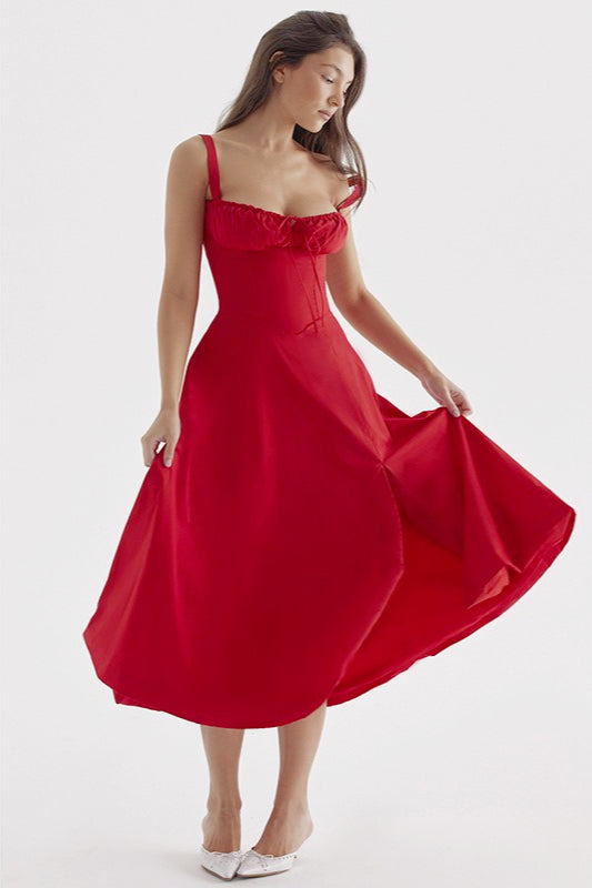 Bustier A-Line Slip Dress