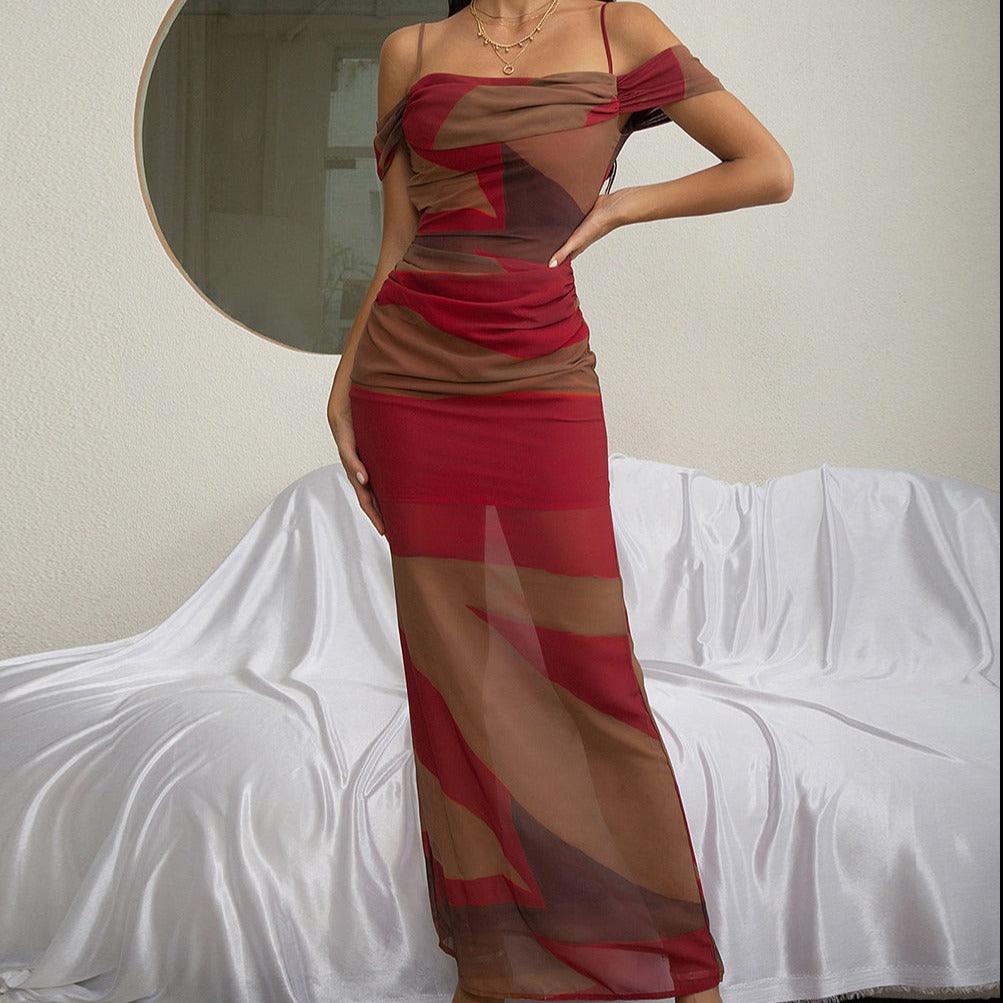 Farrah Cold Shoulder Maxi Dress