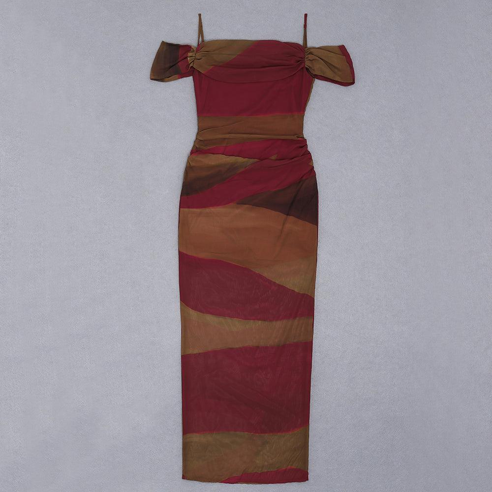 Farrah Cold Shoulder Maxi Dress