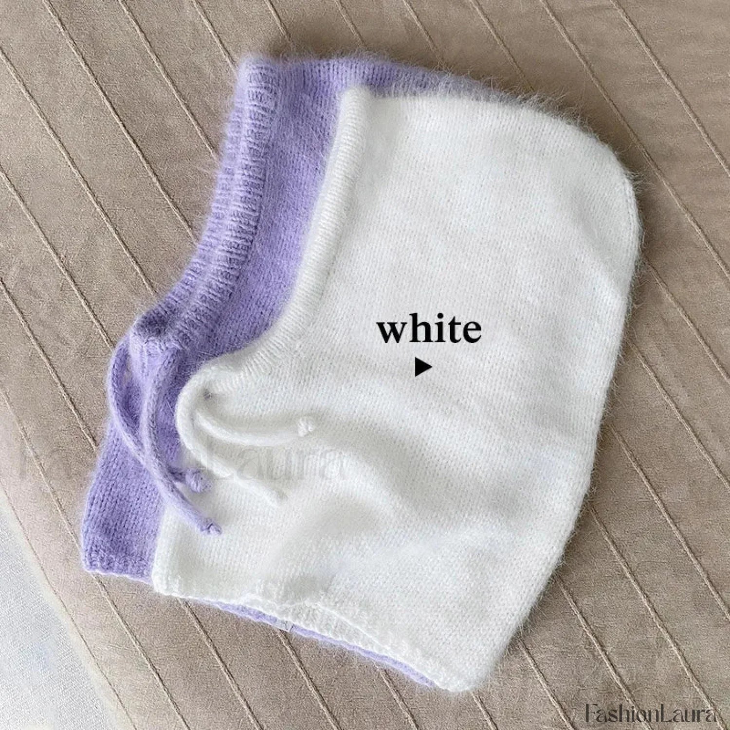 Fashion Balaclava Autumn Winter Warm Neck Women's Solid Color Hat