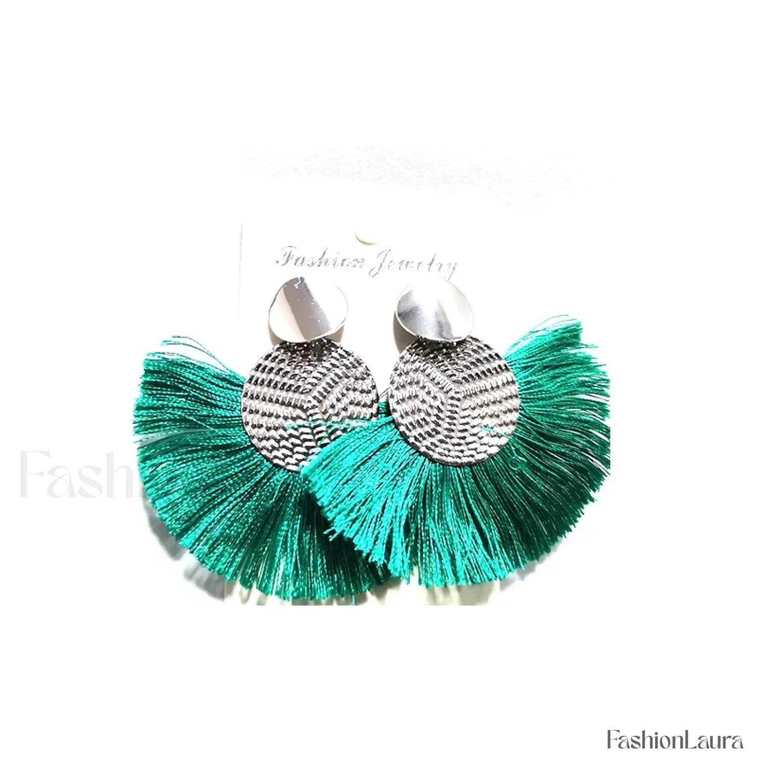 Fashion Bohemian Tassel Dangle White Fringe Statement Wedding Earring