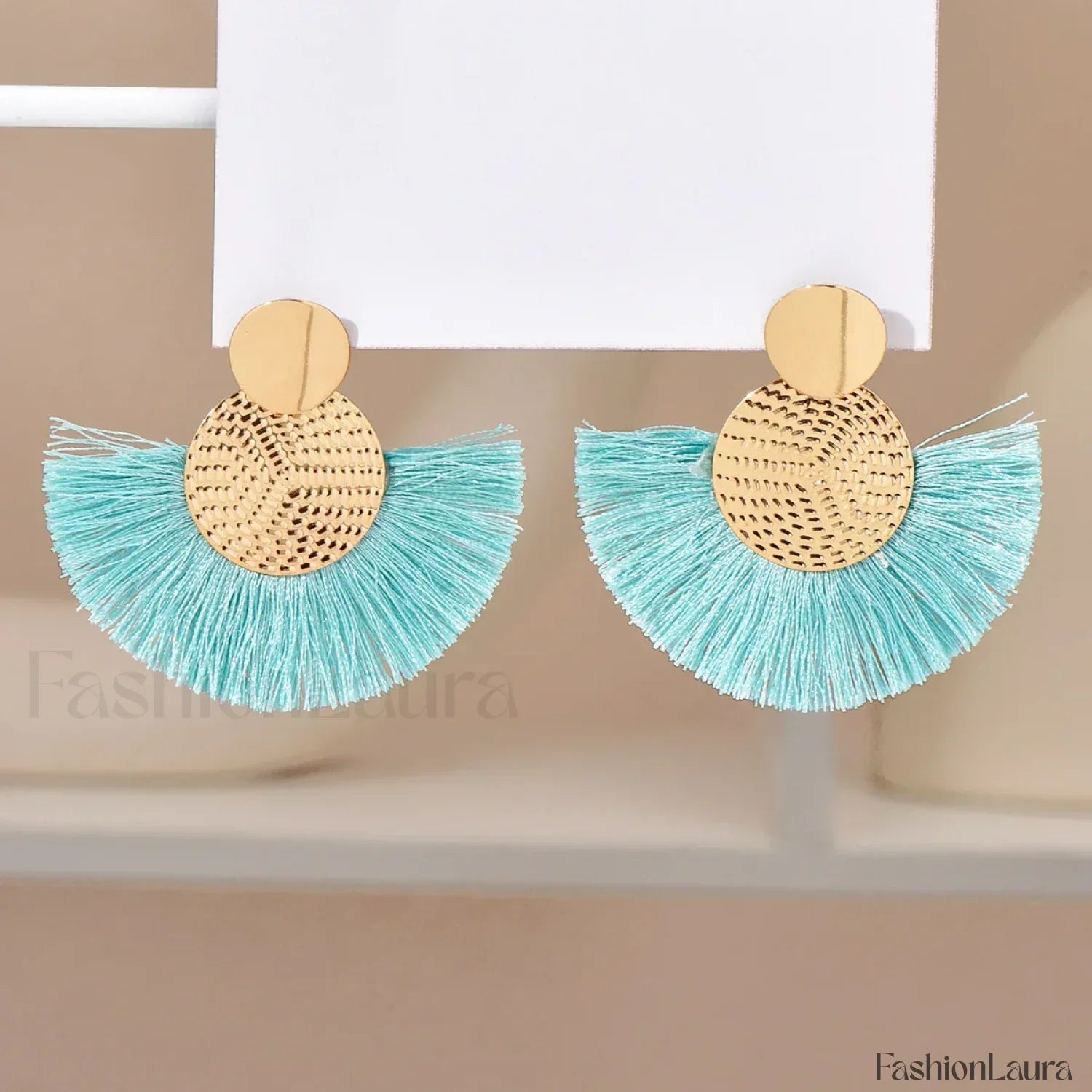 Fashion Bohemian Tassel Dangle White Fringe Statement Wedding Earring