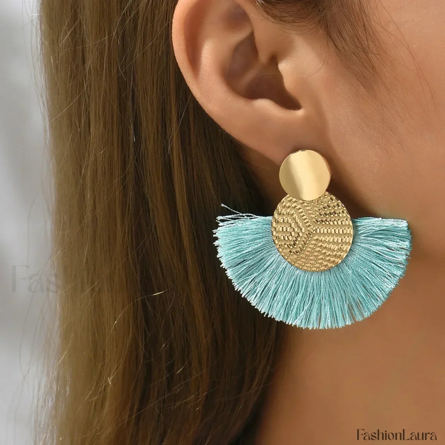 Fashion Bohemian Tassel Dangle White Fringe Statement Wedding Earring