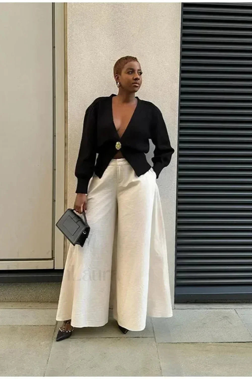 Fashion V-neck Button Cardigan