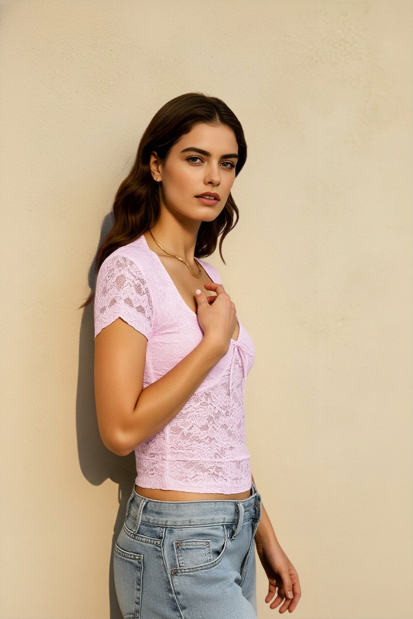 Vintage Lace Slim T-shirts