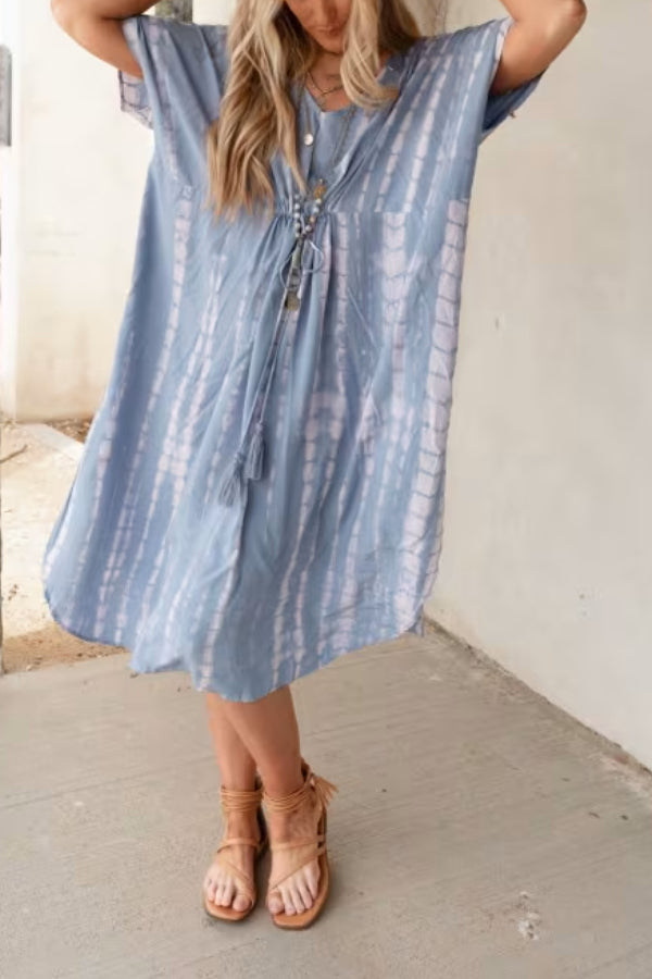 Abigail Timeless Batik Kimono Dress Evening Wear Edit