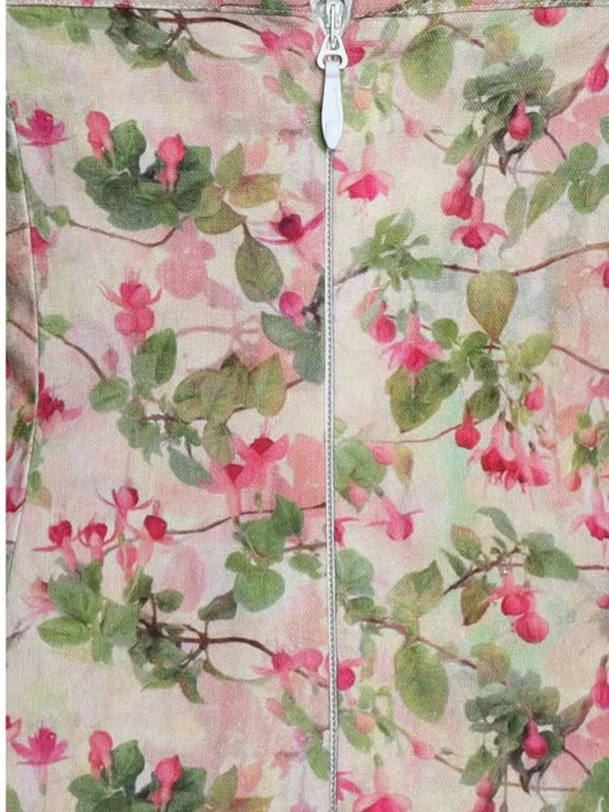 Floral Print Halter Plunge Keyhole Drop Waist Flared Mini Dress 7