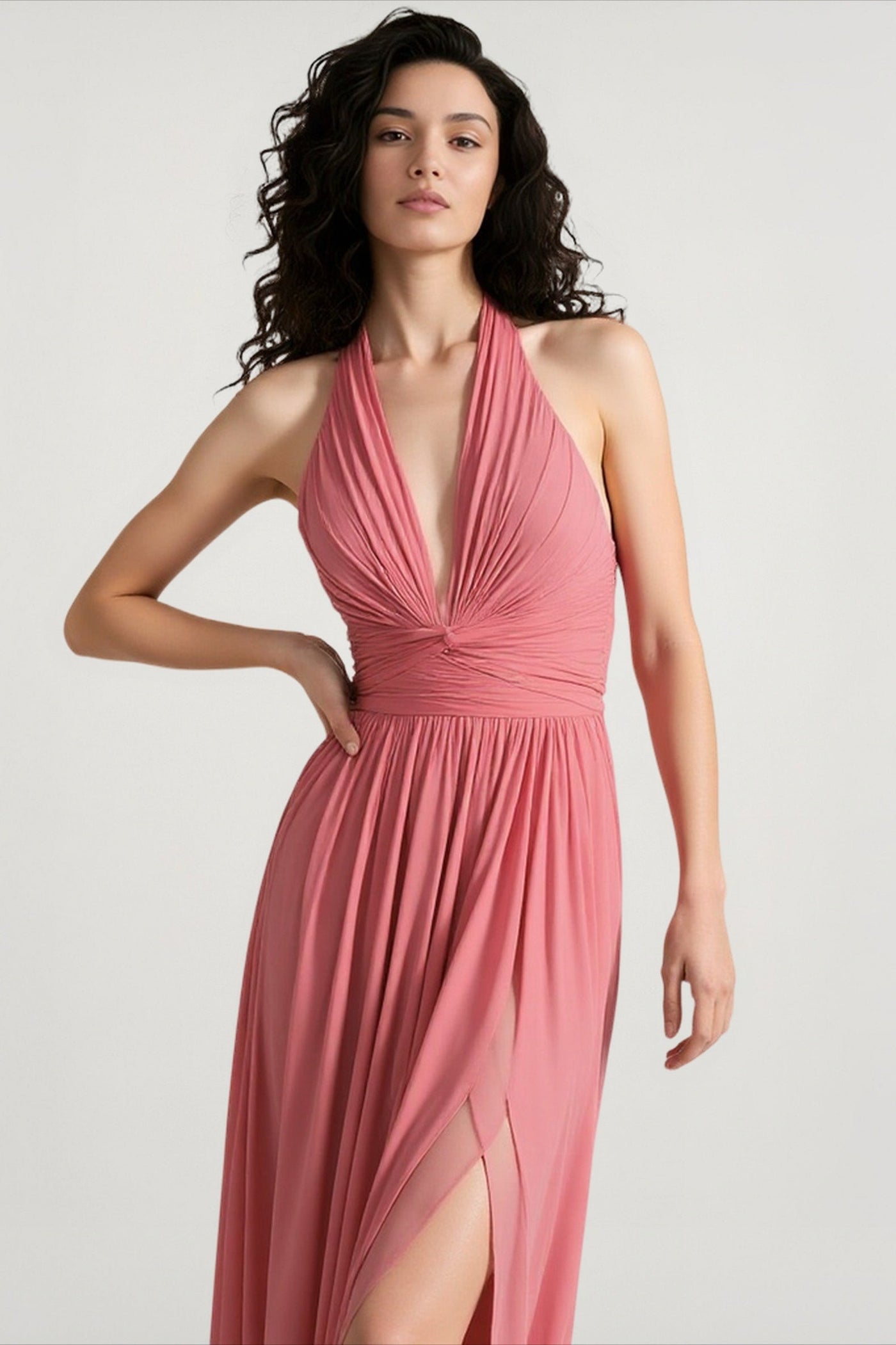 Chic Deep V Fitted Elegant Sexy Party Dress