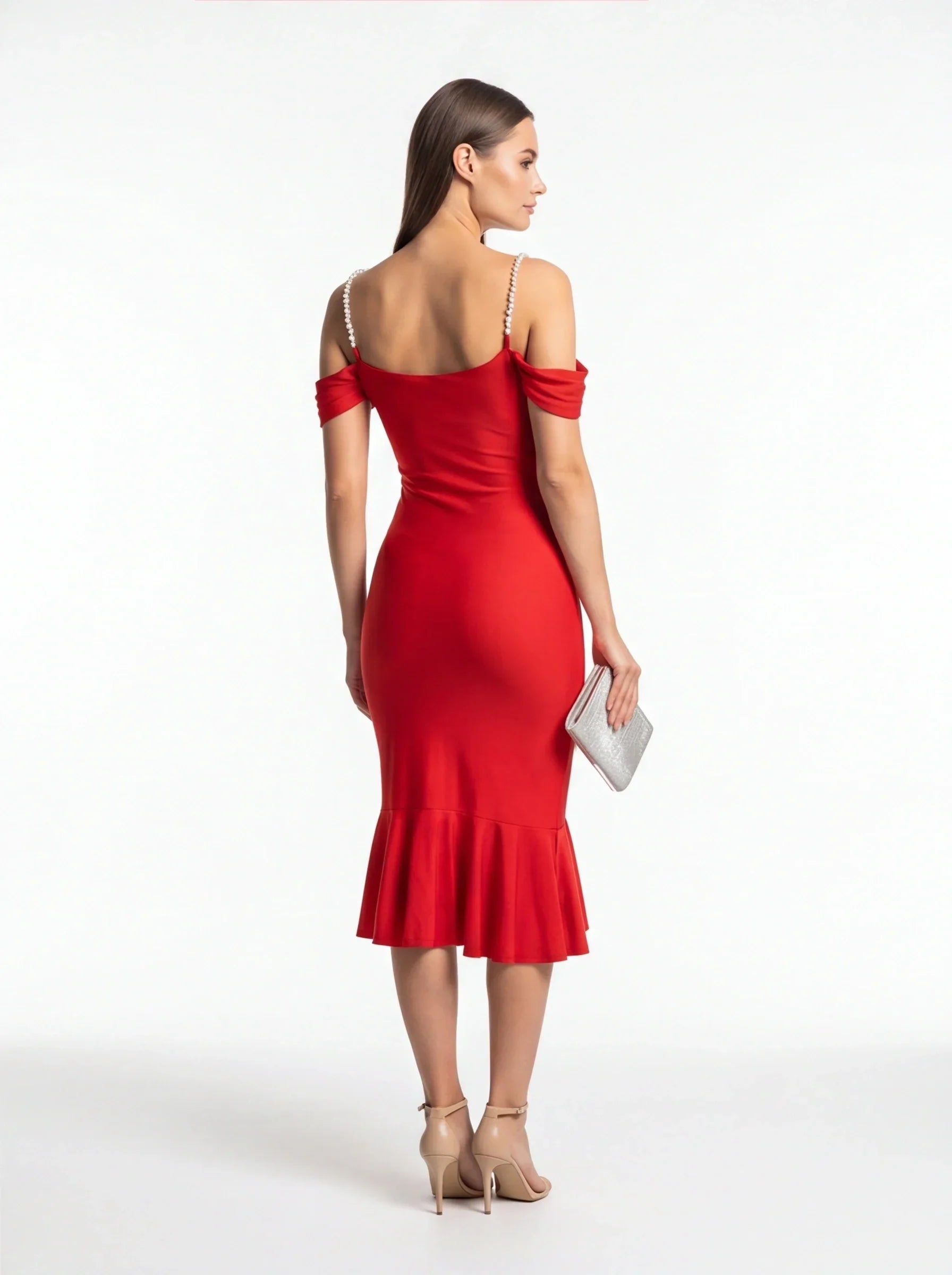 Bodycon V-Neck Sleeveless Cocktail Mini Dress