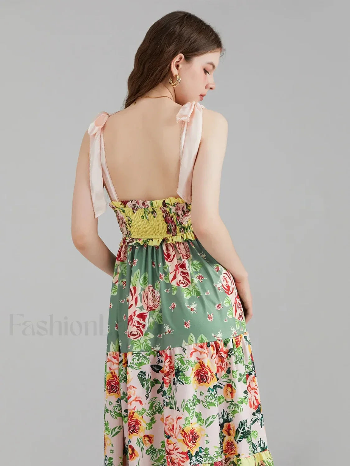 Floral Cami Straps Boho Dress