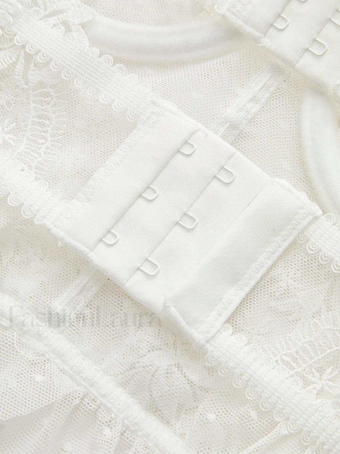 Floral Sheer Lace Mesh Corset Crop Top