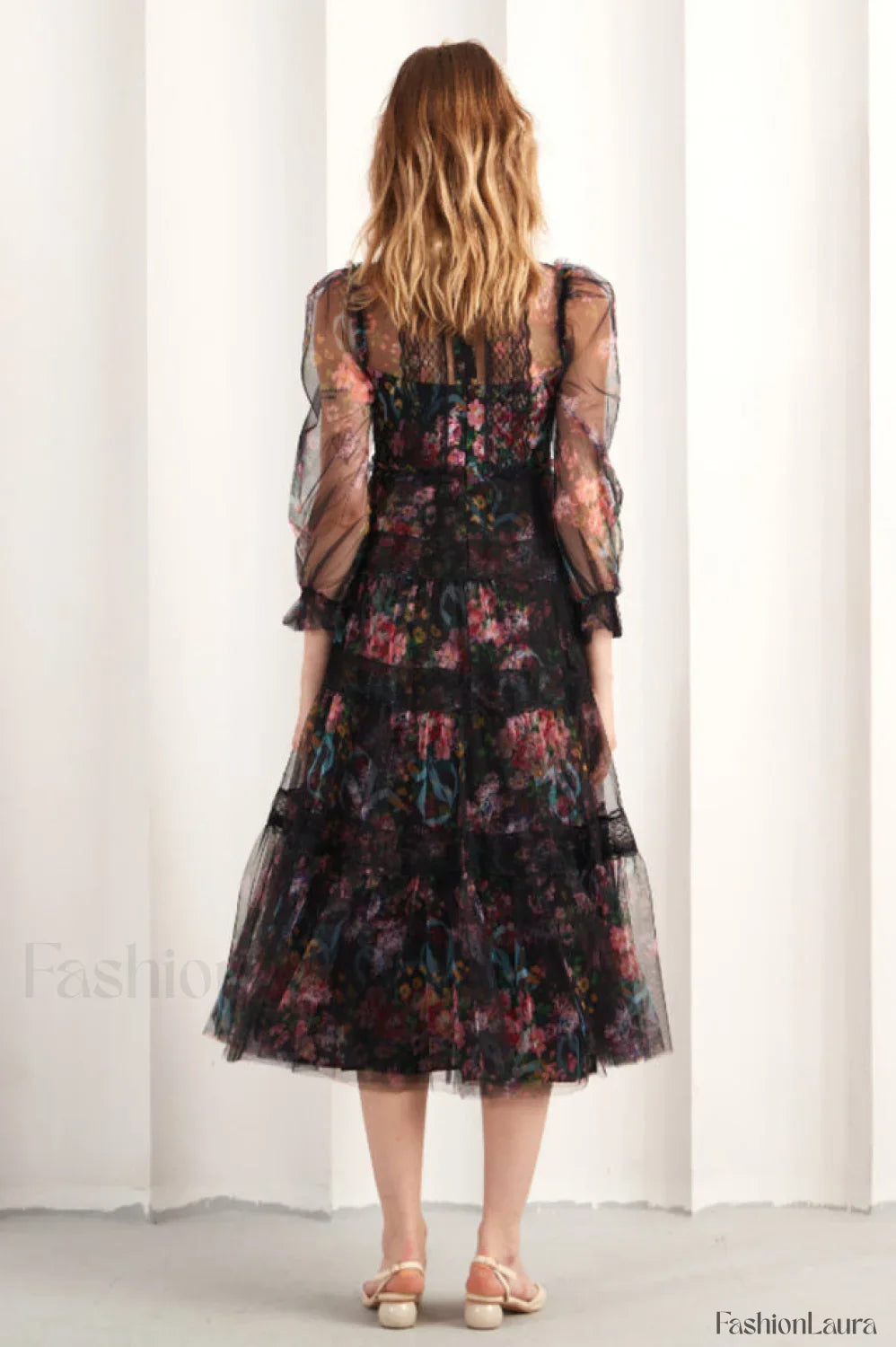 Floral Wonder Stylish Midi Dress