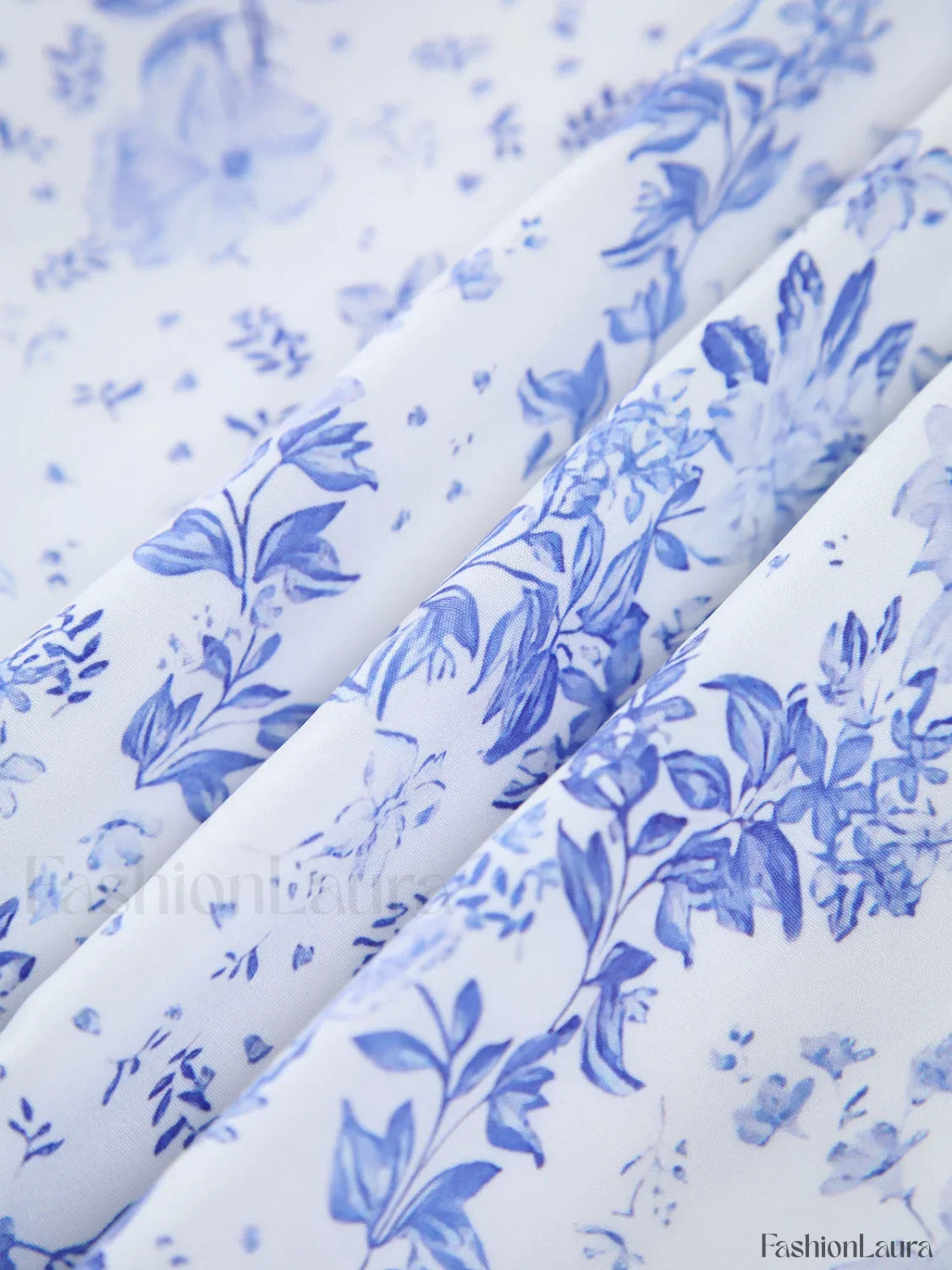 Forget Me Not Floral Pockets Zippered Long Dress