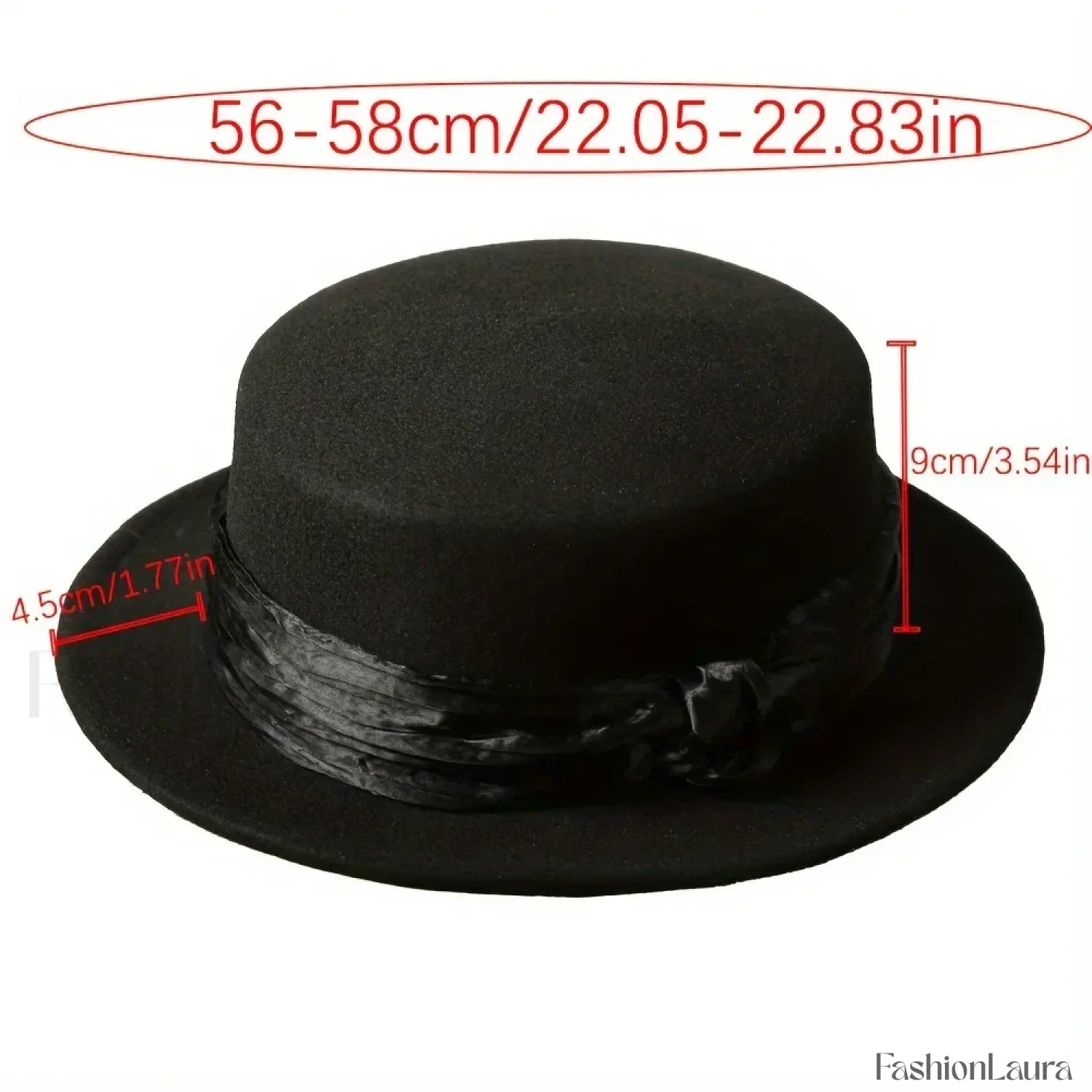 French Flat Top Woolen Fashionable Versatile British Retro Hat