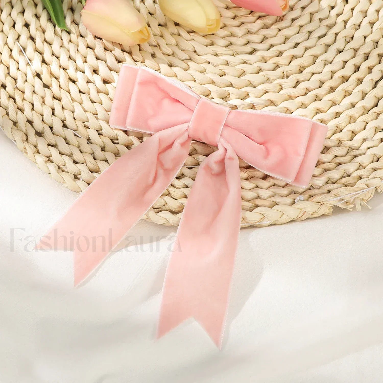 French Red Black Fashion New Year Festival Christmas Hair Accessory pink