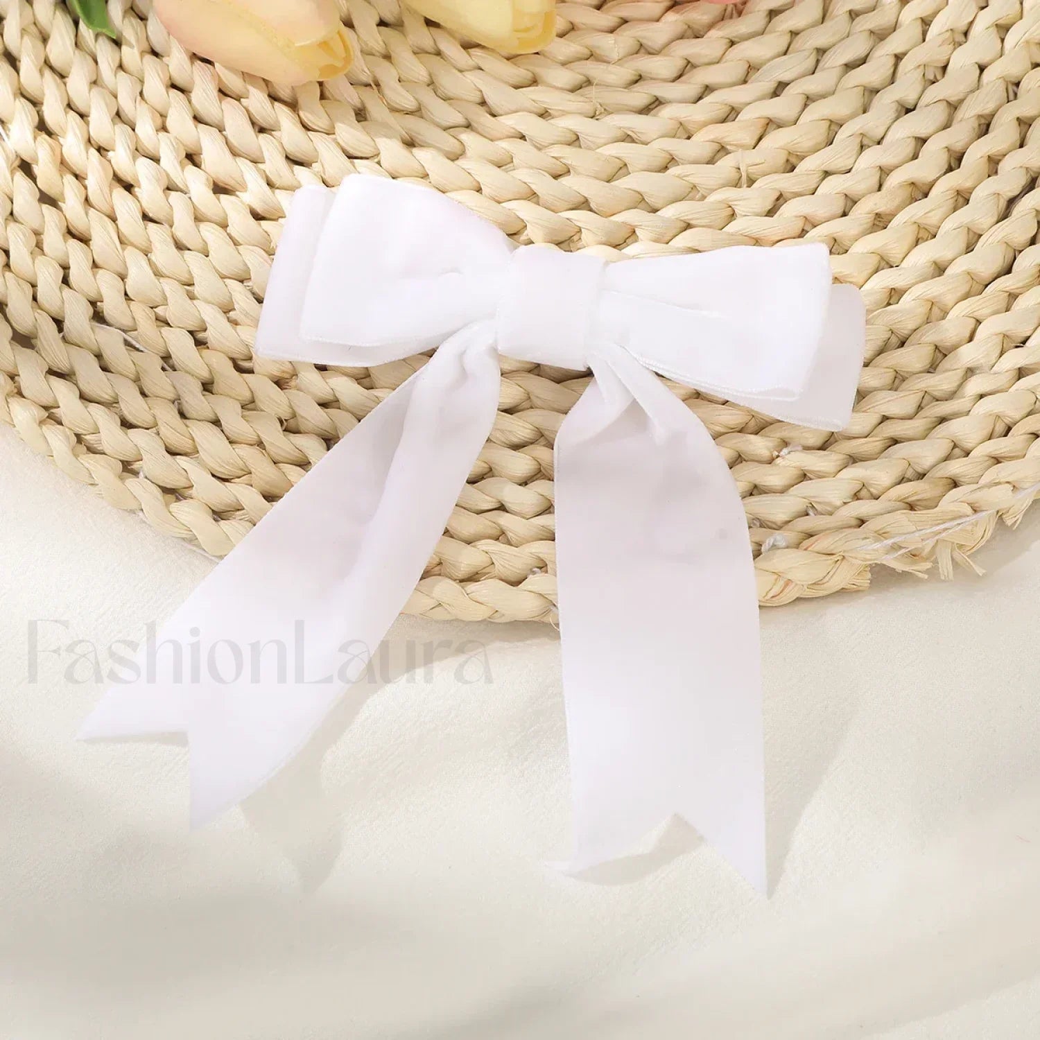 French Red Black Fashion New Year Festival Christmas Hair Accessory white