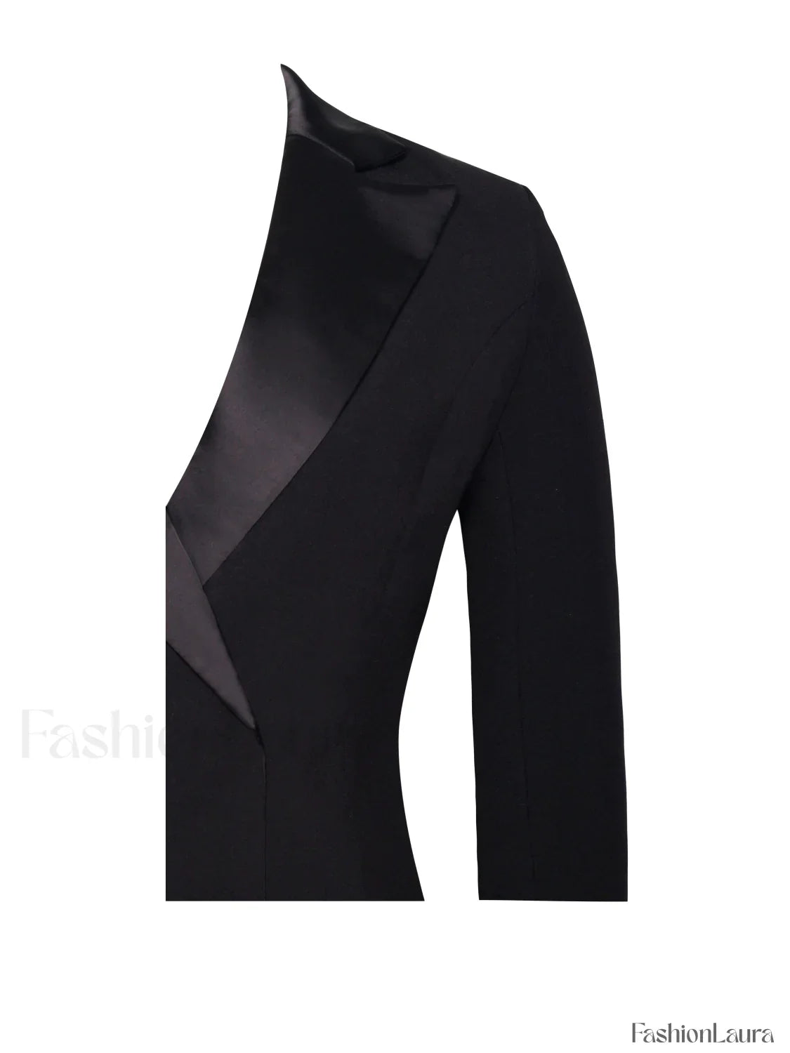 Freya Black Crystal Charming Fringe Blazer Dress