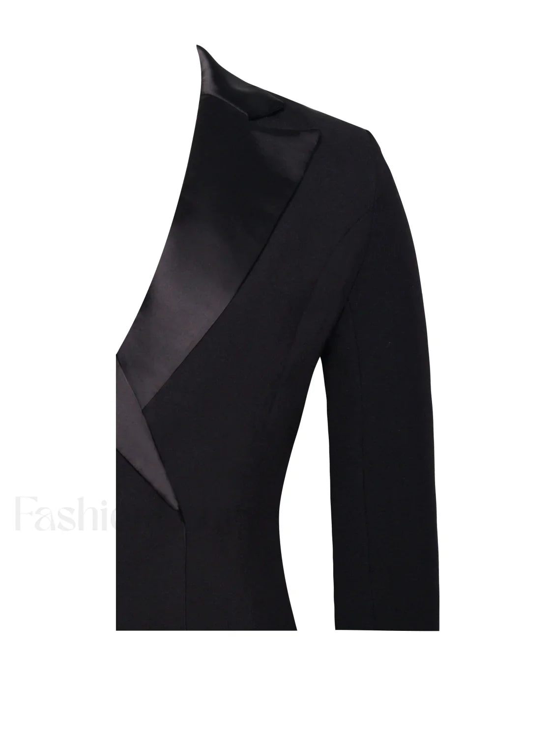 Freya Black Crystal Charming Fringe Blazer Dress