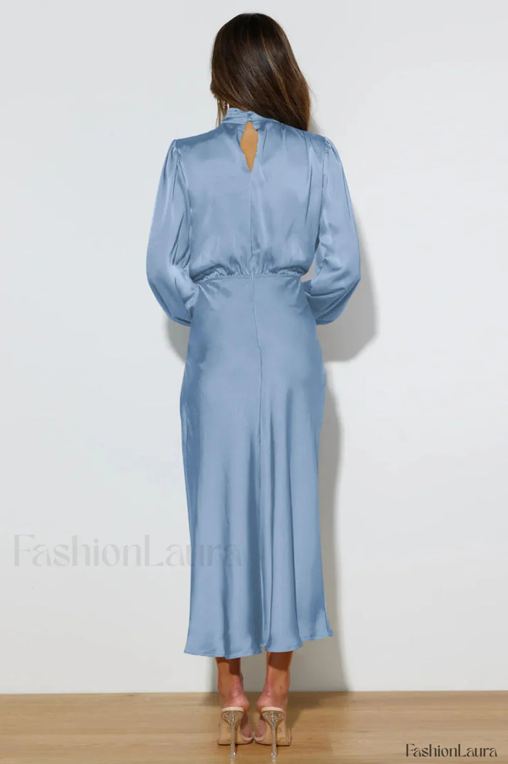 From The Source Charming High Neck Bridal Dress