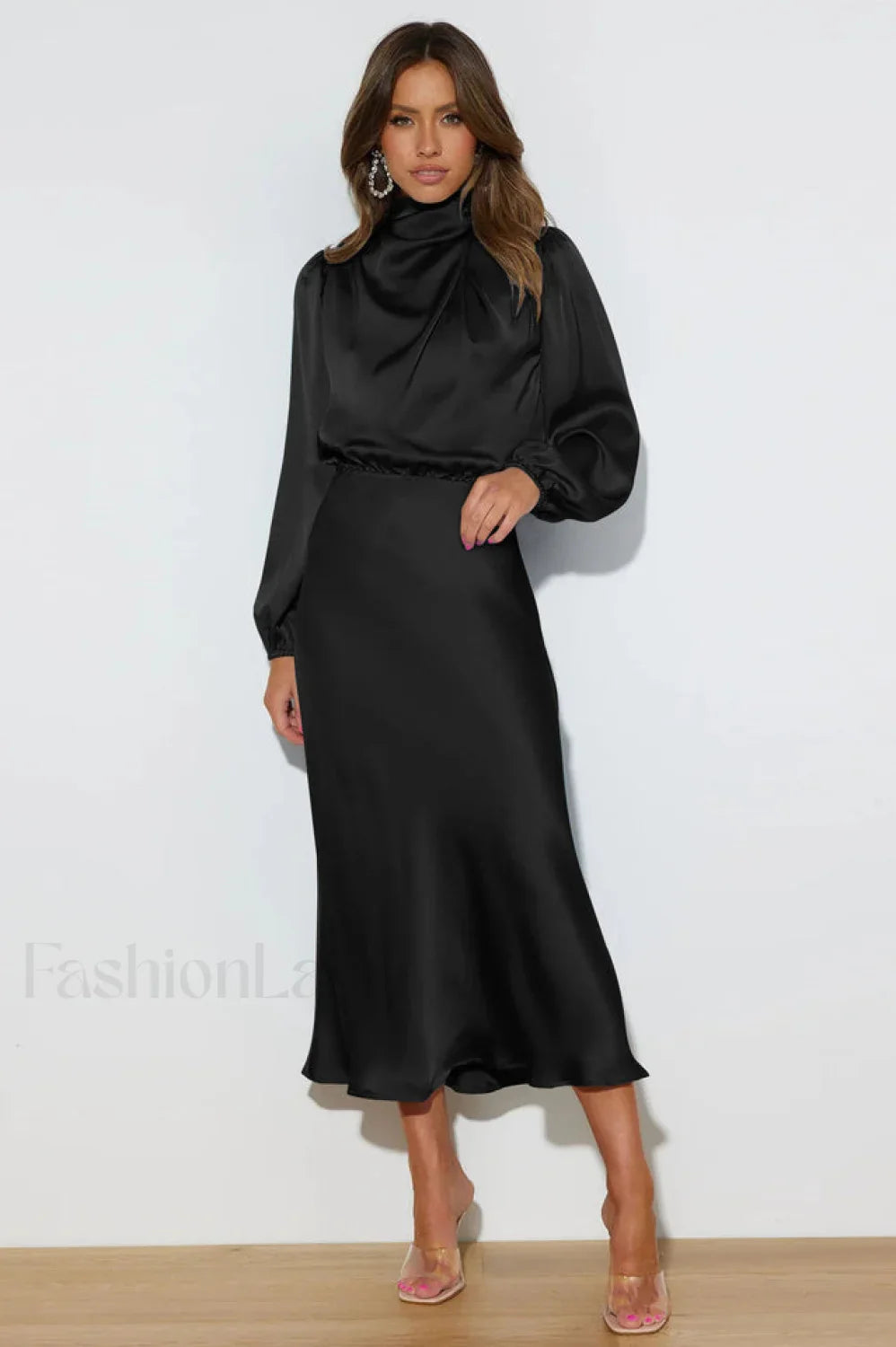 From The Source Charming High Neck Bridal Dress