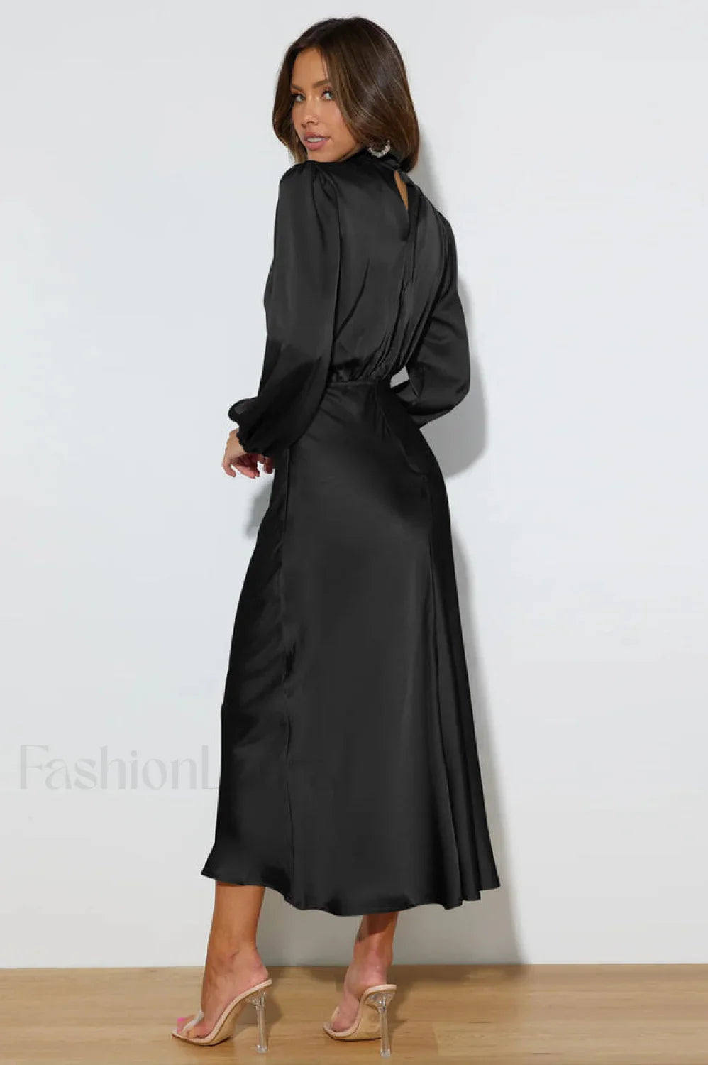 From The Source Charming High Neck Bridal Dress