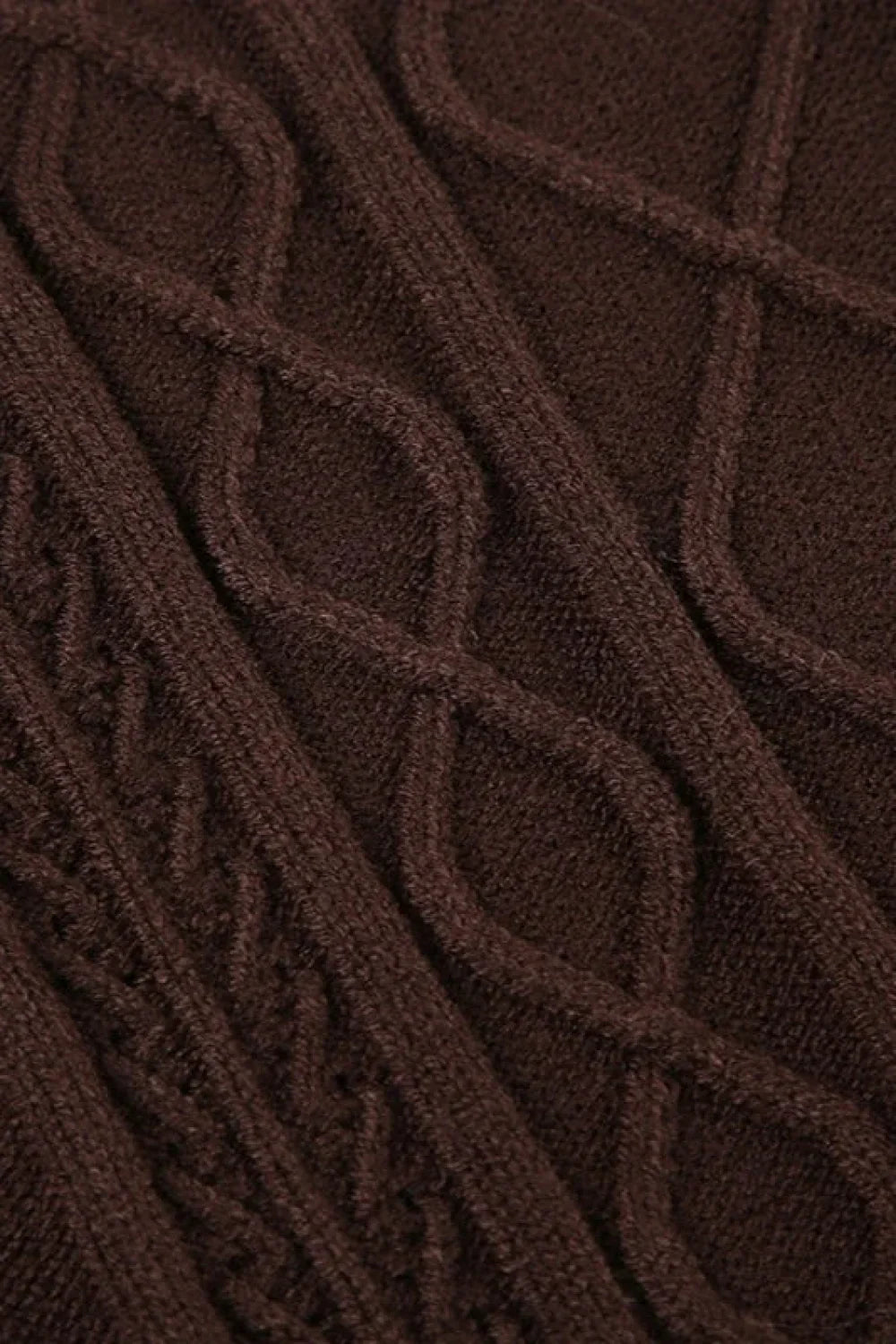 Furry Hooded Knitwear Zip Up Hoodie