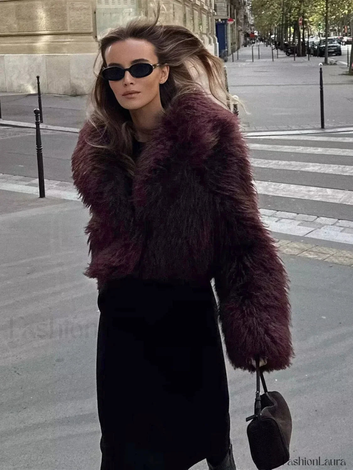 Fuzzy Faux Graceful Fur Short Coat