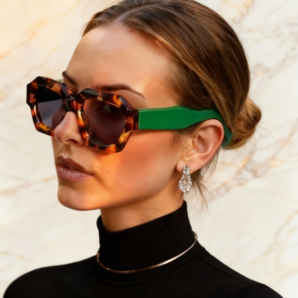 Oversized Hexagon Frame Sunglasses 5