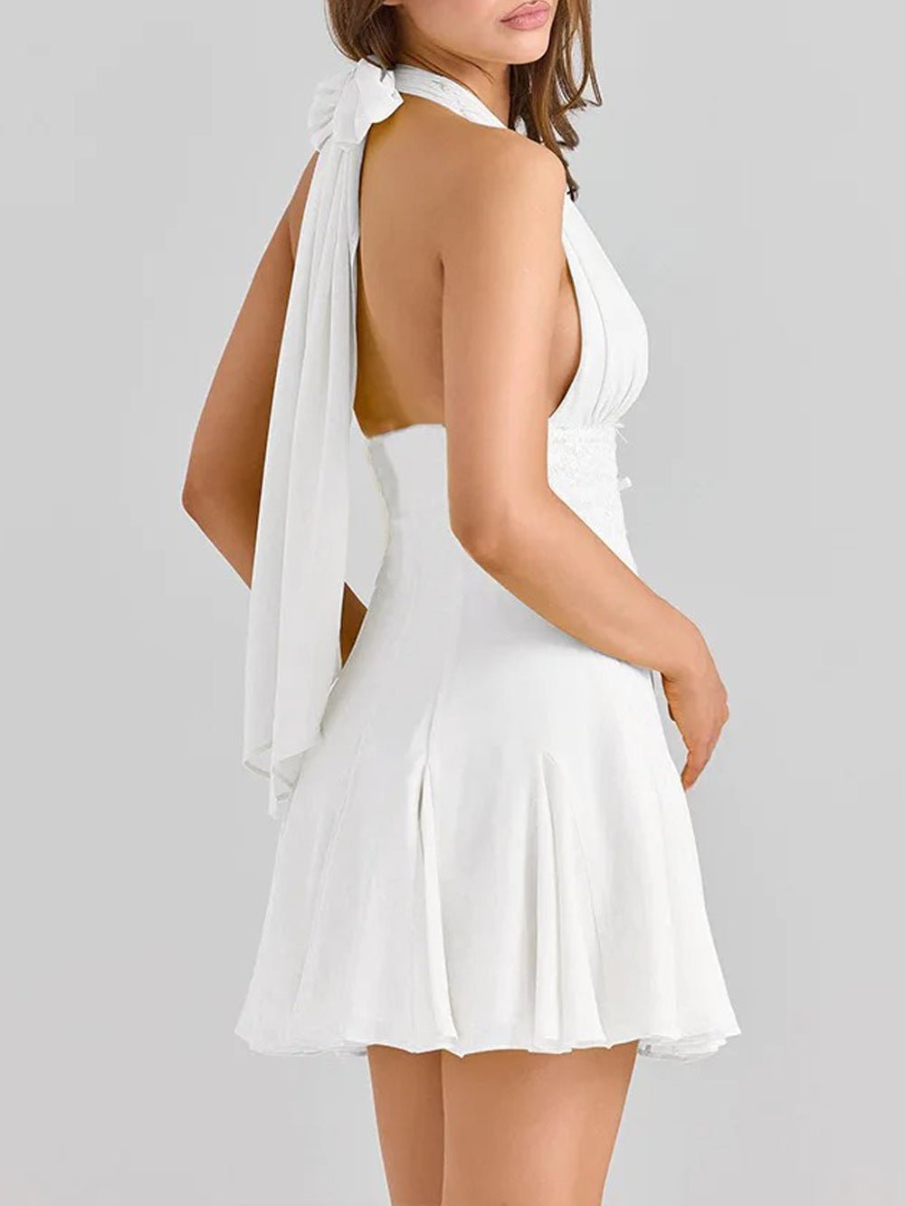 Gemma Lace Patchwork Mini Dress - View 3