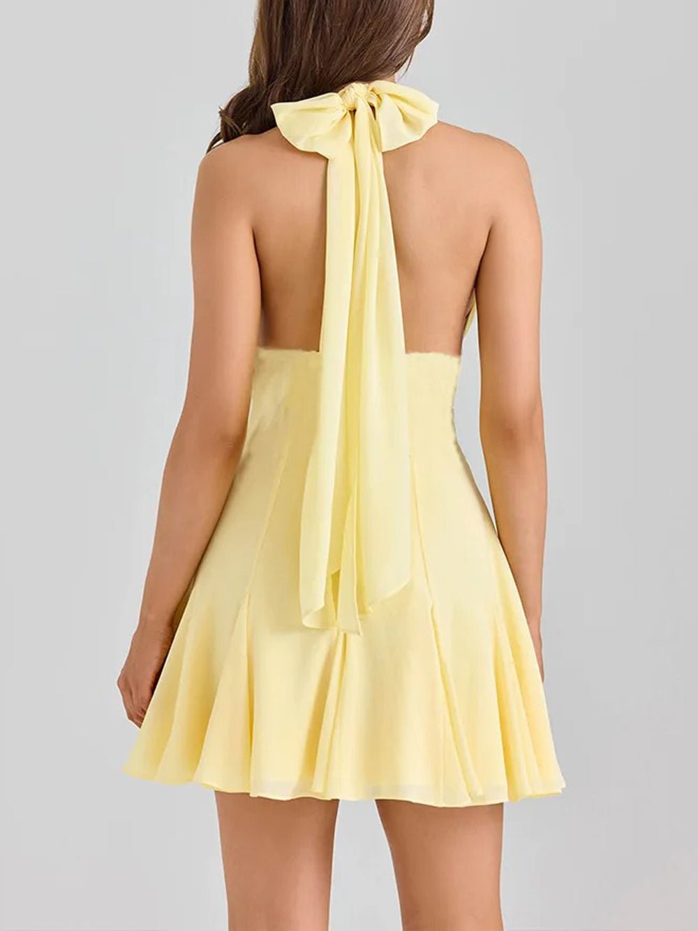 Gemma Lace Patchwork Mini Dress - View 8