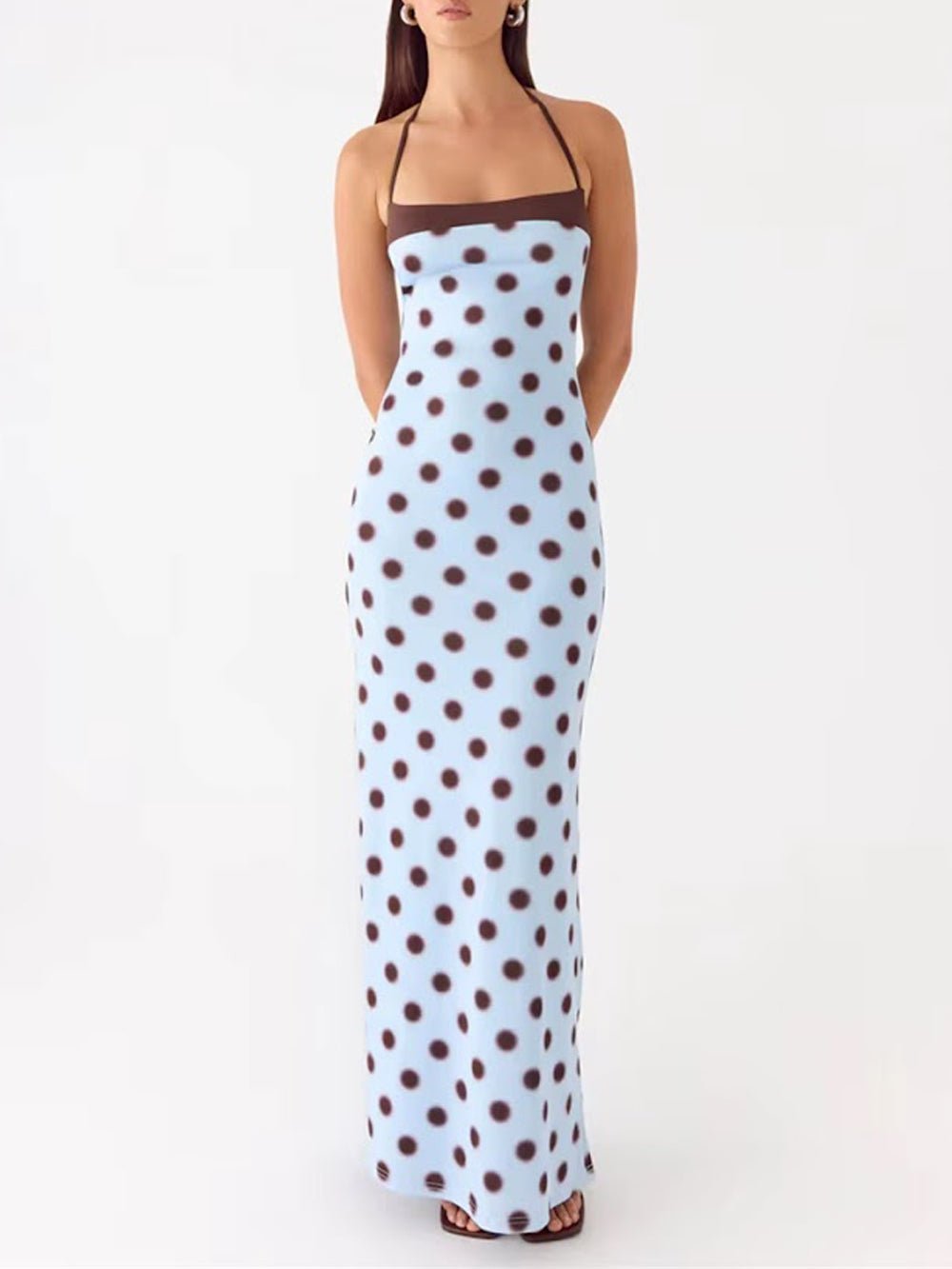 Gemma Polka Dot Maxi Dress