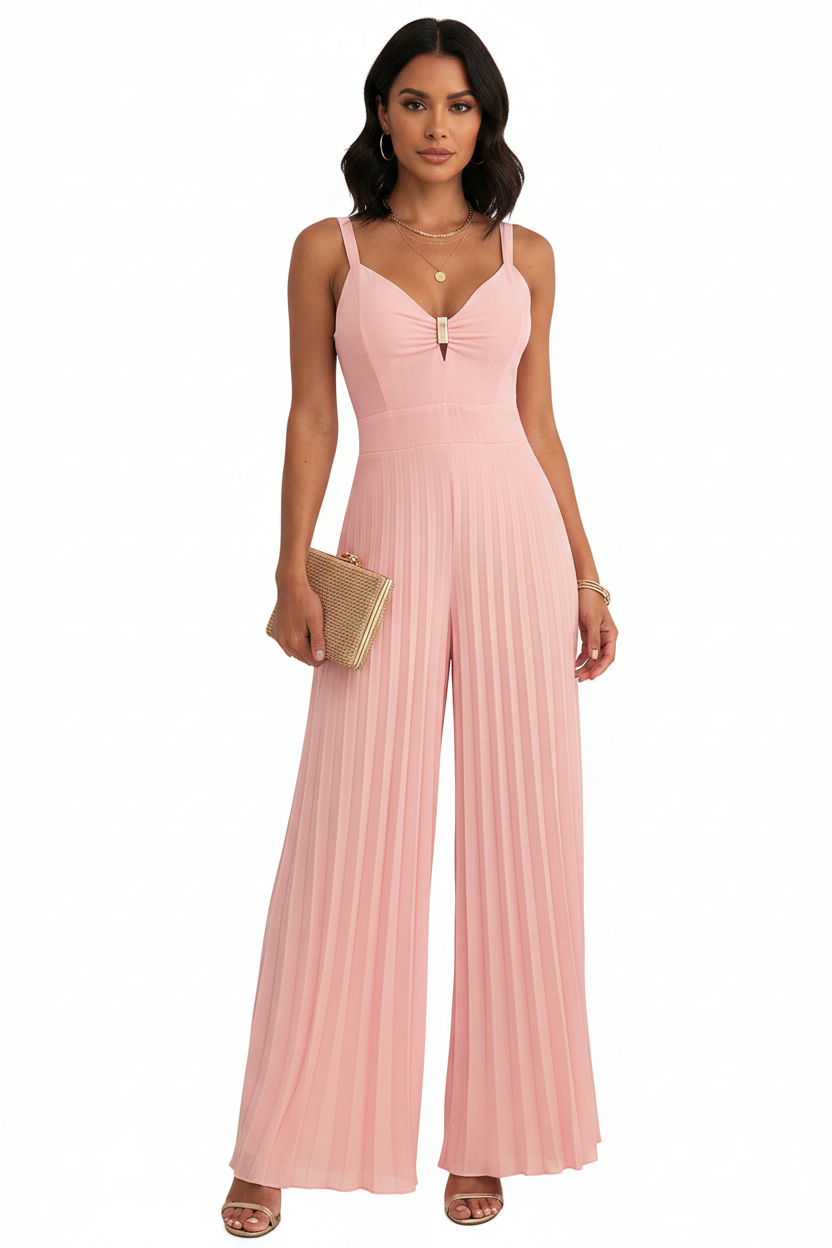 Elegant Airy Wide Leg Jumpsuit for Women | Lightweight & Versatile - Jamota