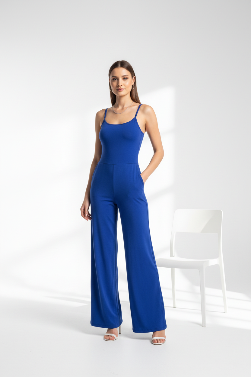 Stylish Comfy Casual Jumpsuit for Women | Soft Fabric & Adjustable Str
