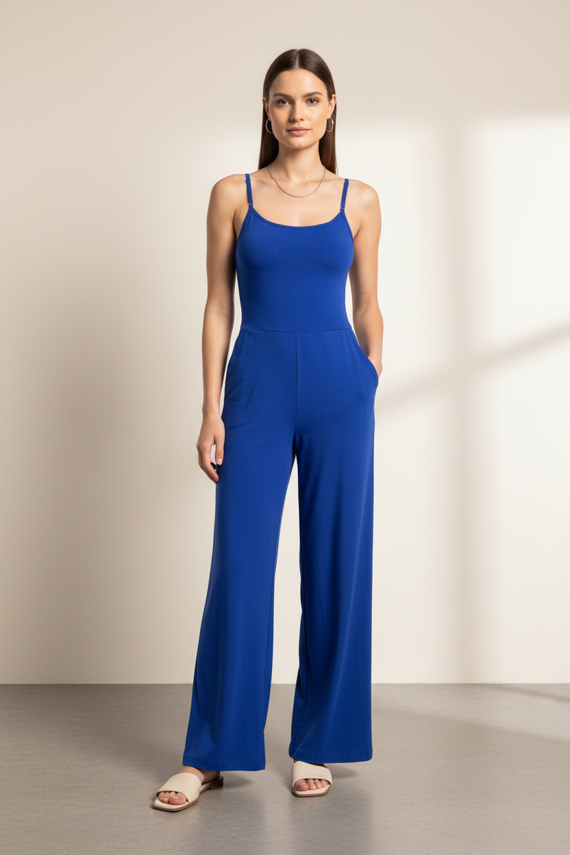 Stylish Comfy Casual Jumpsuit for Women | Soft Fabric & Adjustable Str