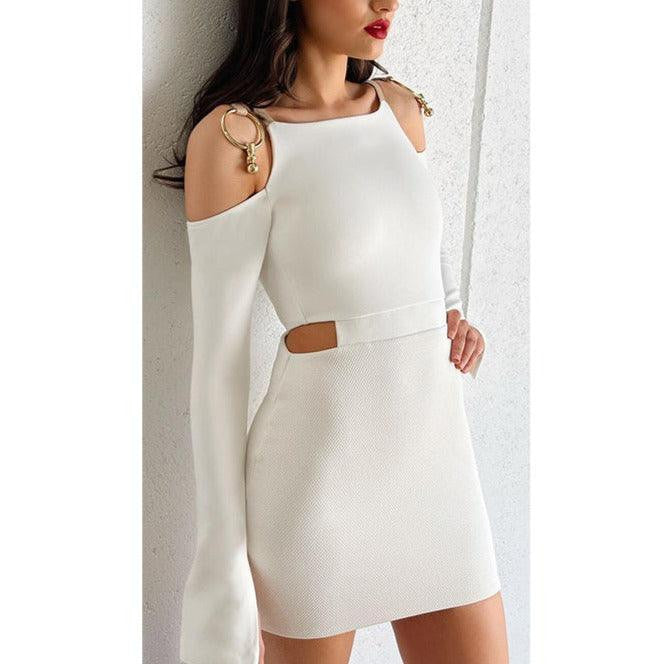 Genna Cold Shoulder Mini Dress
