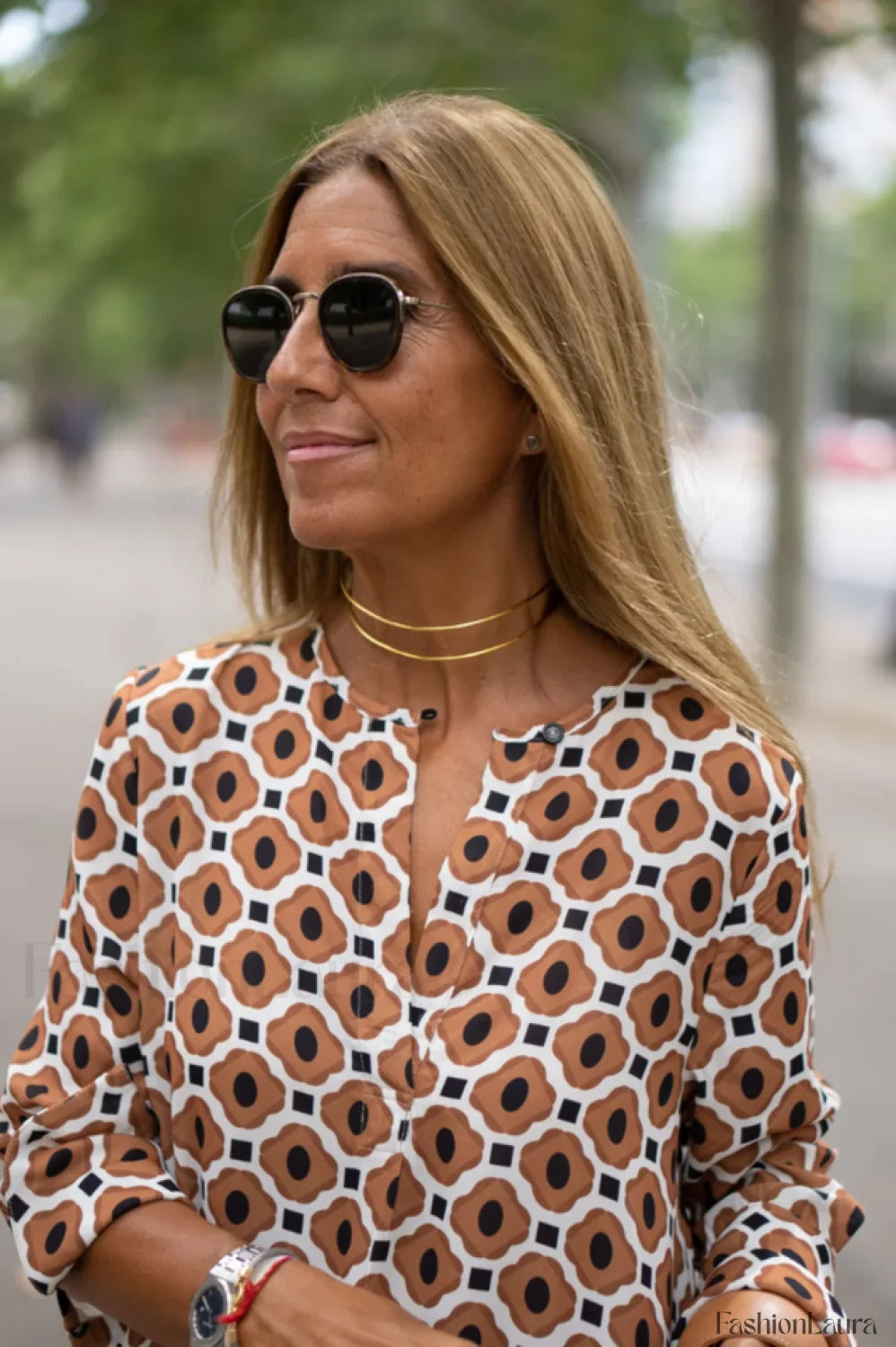 Geometric Elegant Maxi Dress