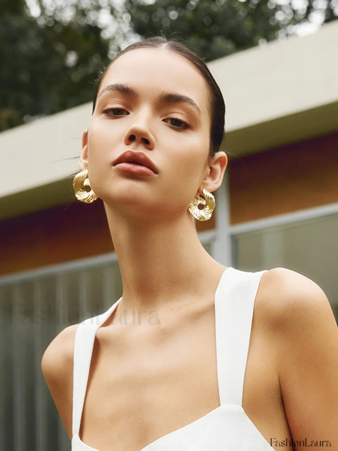 Geometric Irregular Graceful Texture Stud Earrings