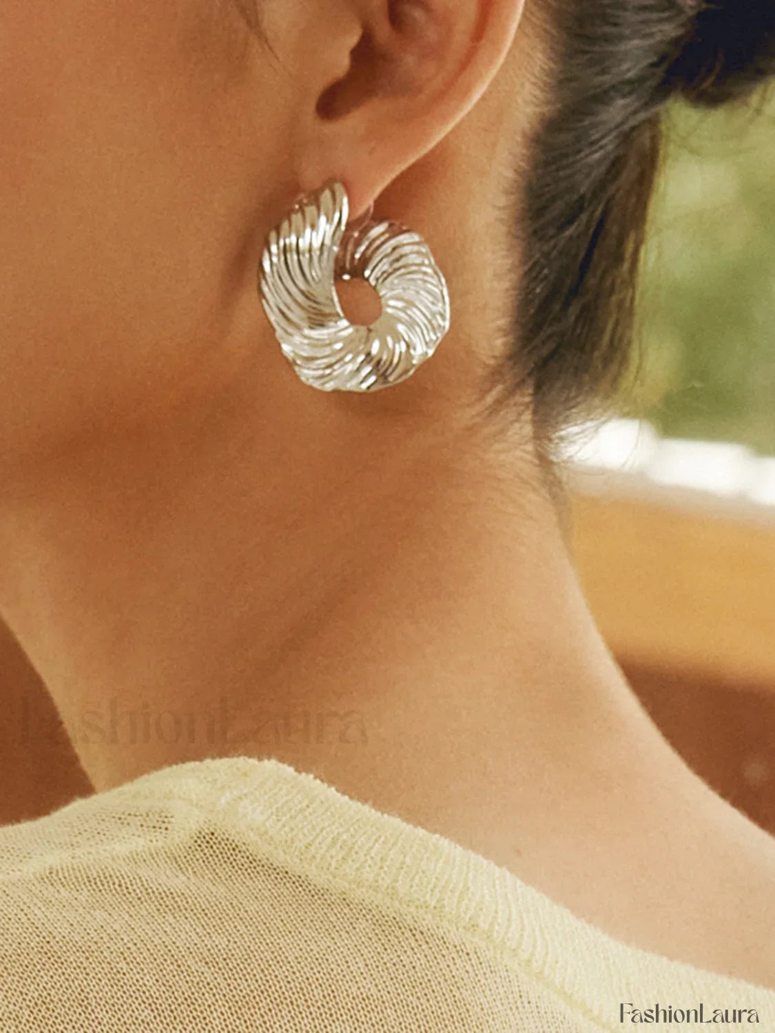 Geometric Irregular Graceful Texture Stud Earrings